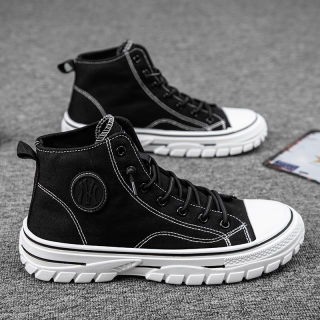 High Top Canvas Sneakers for Men | Korean Style Trendy Board Shoes 6