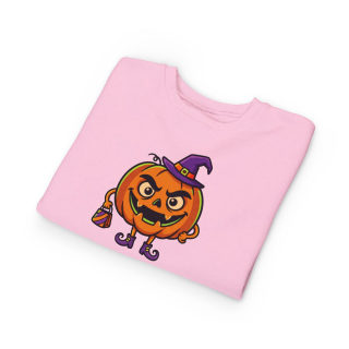 Jack-o'-Lantern Witch Pumpkin Toddler Sweatshirt 25