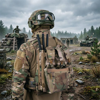 Tactical gear — Ferro Style #10 zipper MOLLE panel, tactical rear extension 6