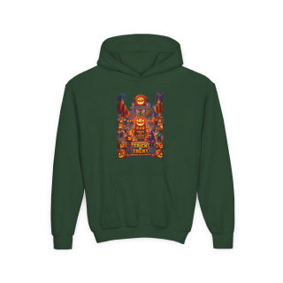 Spooky Pumpkin Patch Trick or Treat Kids Hoodie 8
