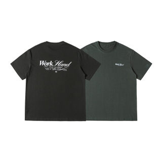Loose Printed Short Sleeve Shirt | Japanese Retro Lettering 5