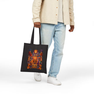 Halloween Pumpkin Patch Trick or Treat Tote | Haunted Town Jack-o'-Lanterns 12