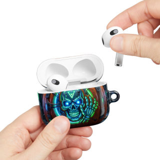 Neon Skull Pumpkin AirPod Case 29