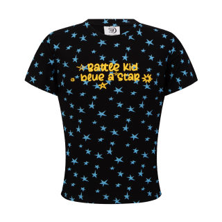 Streetwear Star Print Fitted Crop Top for Women 3