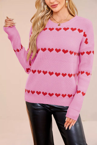 Women's Love Pullover Knit Sweater | Loose Fit 5