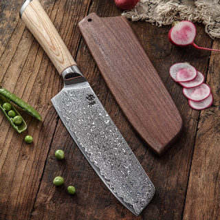 67-Layer Damascus Steel Kitchen Knife Set | Chef, Santoku, Cleaver, Boning 6