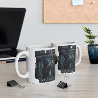 Neon Skull Pumpkin Mug | Cyberpunk Halloween Ceramic Mug 12