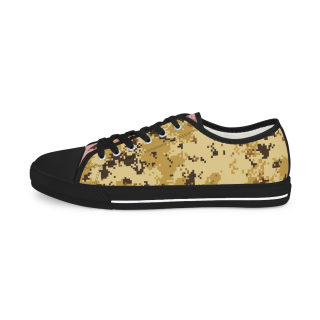 Gold Splatter Pattern Men's Low-Top Sneakers | Abstract Paint Design 13