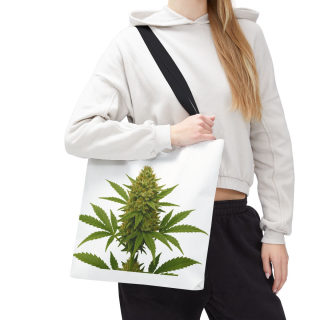 Cannabis Bud Illustration Tote | Botanical Cannabis Plant Tote 92