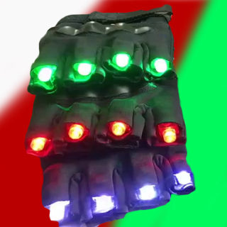 Laser LED Performance Gloves | Multi-Point Stage Lighting Accessory