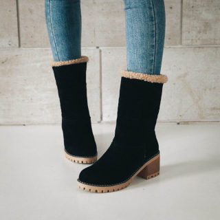 Women's Warm Flock-Lined Martin-Style Snow Boots 4