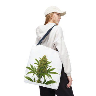 Cannabis Bud Illustration Tote | Botanical Cannabis Plant Tote 75