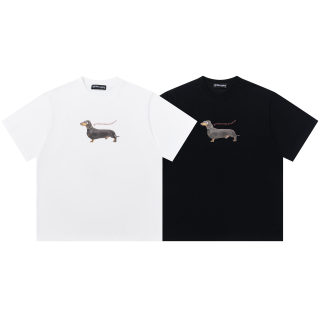 Retro Dachshund Print Crew Neck T-Shirt | Unisex 5