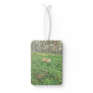 Dog in Forest Car Air Freshener | Woodland Scenery, Nature Scent 2