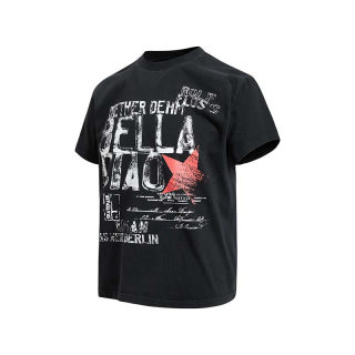 Letter Mottled Print Short Sleeve T-Shirt | American Retro 2
