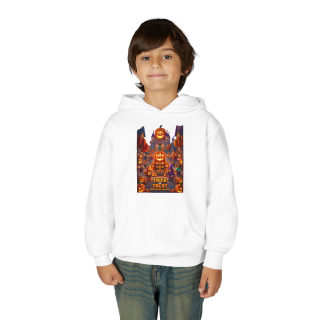 Spooky Pumpkin Patch Trick or Treat Kids Hoodie 18