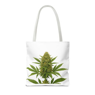 Cannabis Bud Illustration Tote | Botanical Cannabis Plant Tote 23