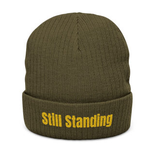 Still Standing Ribbed Beanie | Embroidered Cuff 6
