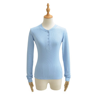 Long Sleeve Elastic Slim Fit T-Shirt 2