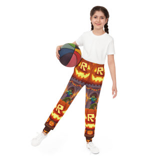 Halloween Pumpkin Village Kids Joggers 9