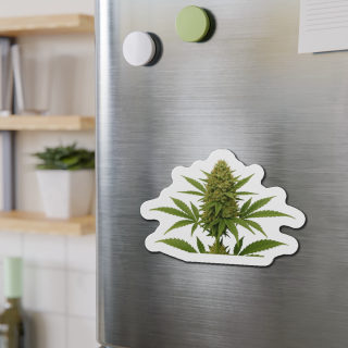 Cannabis Bud Die-Cut Magnet 7