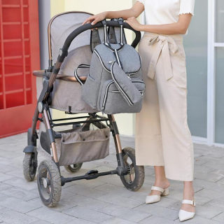 Fashionable Waterproof Multi-Function Diaper Bag Backpack 3