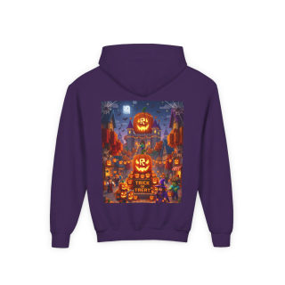 Spooky Pumpkin Patch Trick or Treat Kids Hoodie 61