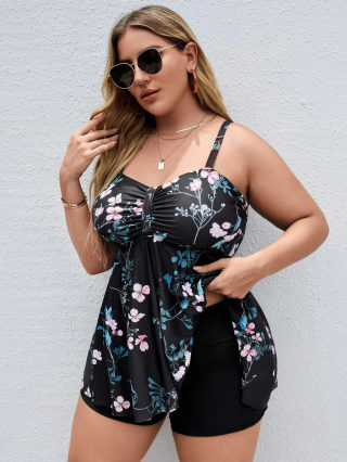 Plus Size Floral bikini set 6