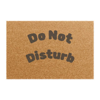 "Do Not Disturb" Coir Doormat