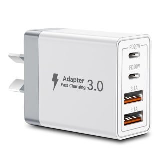 Phone charger — fast-charging dual PD 20W USB multi-port adapter 6
