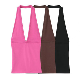 Women's Simple Three-Color Strapless Camisole Top