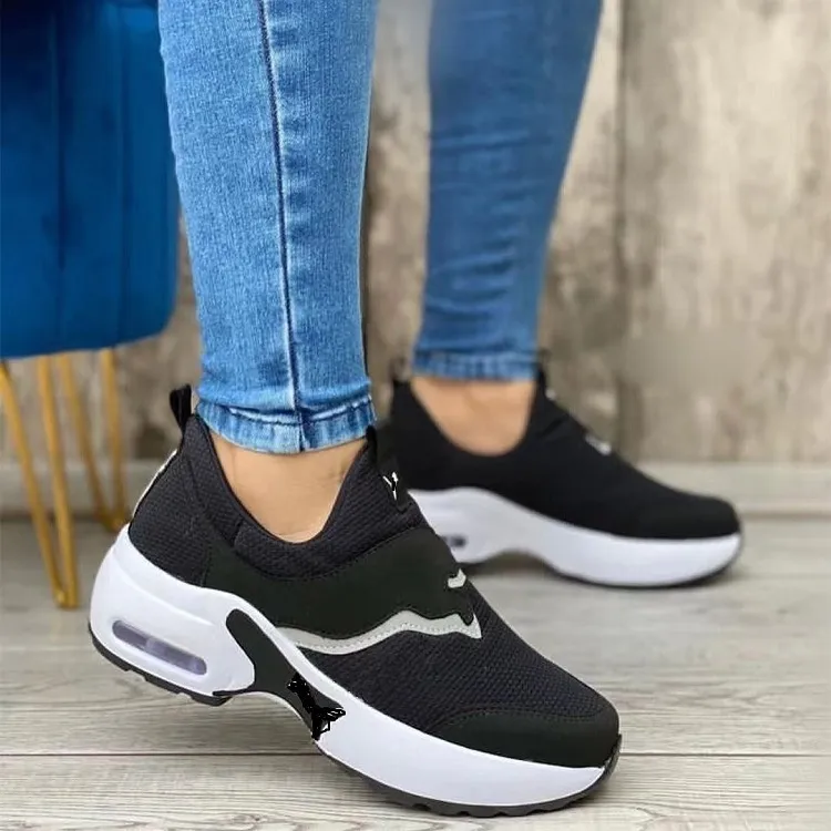 Women's Round-Toe Slip-On Mesh Athletic Shoes 3
